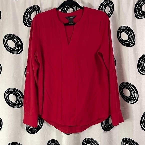 Investments Long Sleeve Red Top size M - Picture 1 of 7